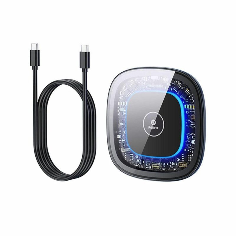 Безжично зарядно устройство Remax RP-W76, от USB-C(ж) към безжично зареждане, 9V, 2A, бяло, 15W Намаления и отстъпки ЧеренПетък 3