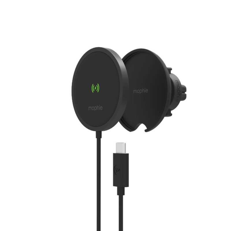 Безжично зарядно за кола Mophie Snap+, Wireless Vent Mount, Black Намаления и отстъпки ЧеренПетък 3