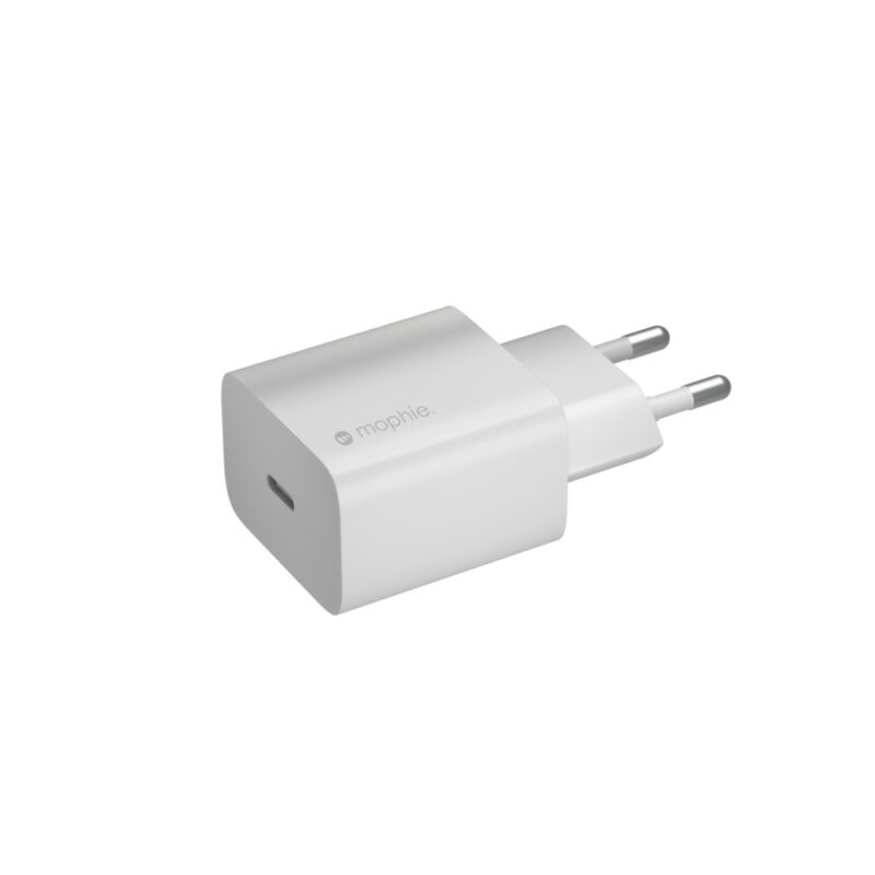 Зарядно устройство Mophie Wall Adapter, USB-C(Ж), 20W, бяло Намаления и отстъпки ЧеренПетък 3