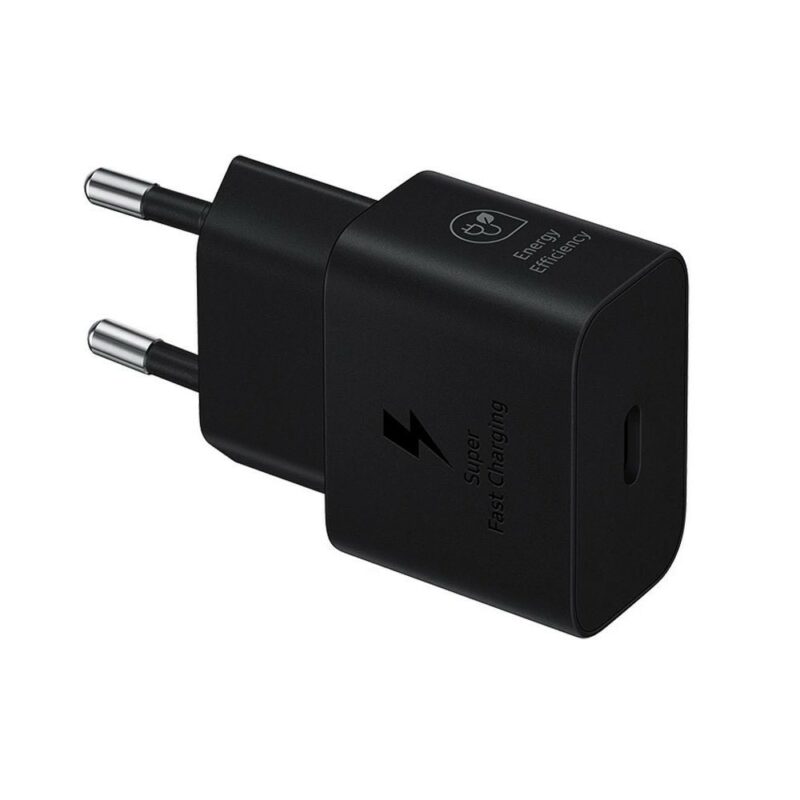 Зарядно устройство Samsung USB-C 25W Travel Wall Charger EP-T2510NBEGEU, от контакт към USB-C(ж) черно, 25W Намаления и отстъпки ЧеренПетък 3