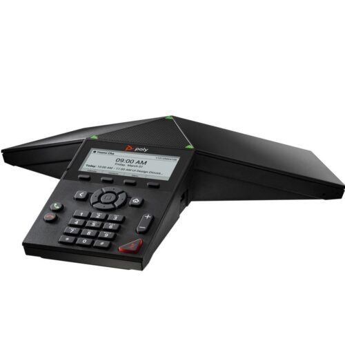 Конферентен телефон Poly TRIO 8300 IP, Wi-Fi(802.11n), свързаност Wi-Fi2/USB/Bluetooth/IP, Микрофони 3, обхват на микрофоните до 3,7м/360°, черен Намаления и отстъпки ЧеренПетък