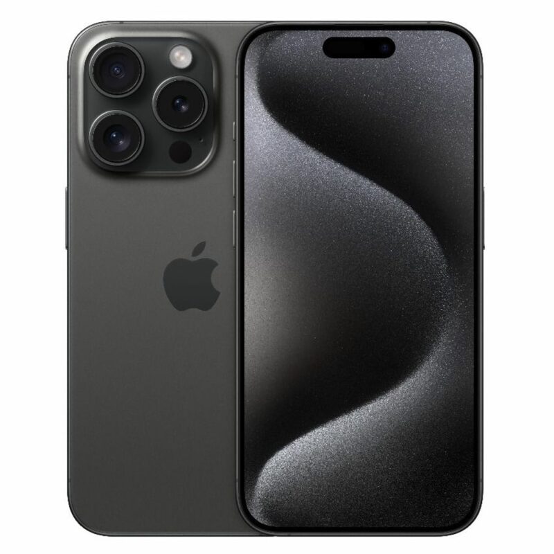Смартфон Apple iPhone 15 Pro (черен), поддържа 2 sim карти, 6.1″ (15.49 cm) LTPO Super Retina XDR OLED дисплей, шестядрен Apple A17 Pro 3.78 GHz, 8GB RAM, 256GB Flash памет, 48.0 + 12.0 + 12.0 & 12.0 … Намаления и отстъпки ЧеренПетък 3