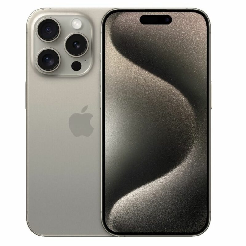 Смартфон Apple iPhone 15 Pro (сив), поддържа 2 sim карти, 6.1″ (15.49 cm) LTPO Super Retina XDR OLED дисплей, шестядрен Apple A17 Pro 3.78 GHz, 8GB RAM, 256GB Flash памет, 48.0 + 12.0 + 12.0 & 12.0 MPix … Намаления и отстъпки ЧеренПетък 3