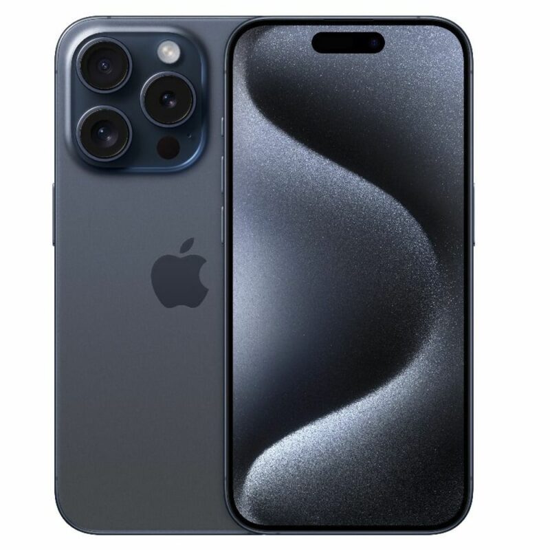 Смартфон Apple iPhone 15 Pro (син), поддържа 2 sim карти, 6.1″ (15.49 cm) LTPO Super Retina XDR OLED дисплей, шестядрен Apple A17 Pro 3.78 GHz, 8GB RAM, 256GB Flash памет, 48.0 + 12.0 + 12.0 & 12.0 MPix … Намаления и отстъпки ЧеренПетък 3