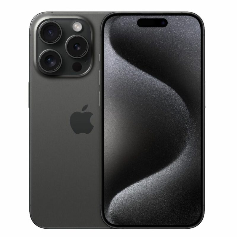 Смартфон Apple iPhone 15 Pro (черен), поддържа 2 sim карти, 6.1″ (15.49 cm) LTPO Super Retina XDR OLED дисплей, шестядрен Apple A17 Pro 3.78 GHz, 8GB RAM, 512GB Flash памет, 48.0 + 12.0 + 12.0 & 12.0 … Намаления и отстъпки ЧеренПетък 3