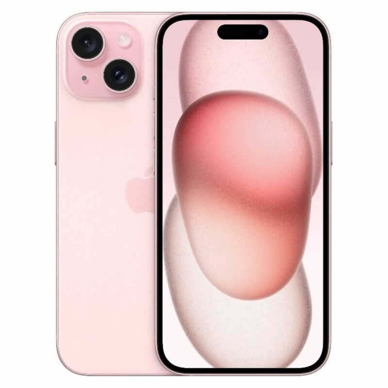 Смартфон Apple iPhone 15 Plus (розов), поддържа 2 sim карти, 6.7″ (17.01 cm) Super Retina XDR OLED дисплей, шестядрен Apple A16 Bionic 3.46 GHz, 6GB RAM, 512GB Flash памет, 48.0 + 12.0 & 12.0 MPix … Намаления и отстъпки ЧеренПетък 3
