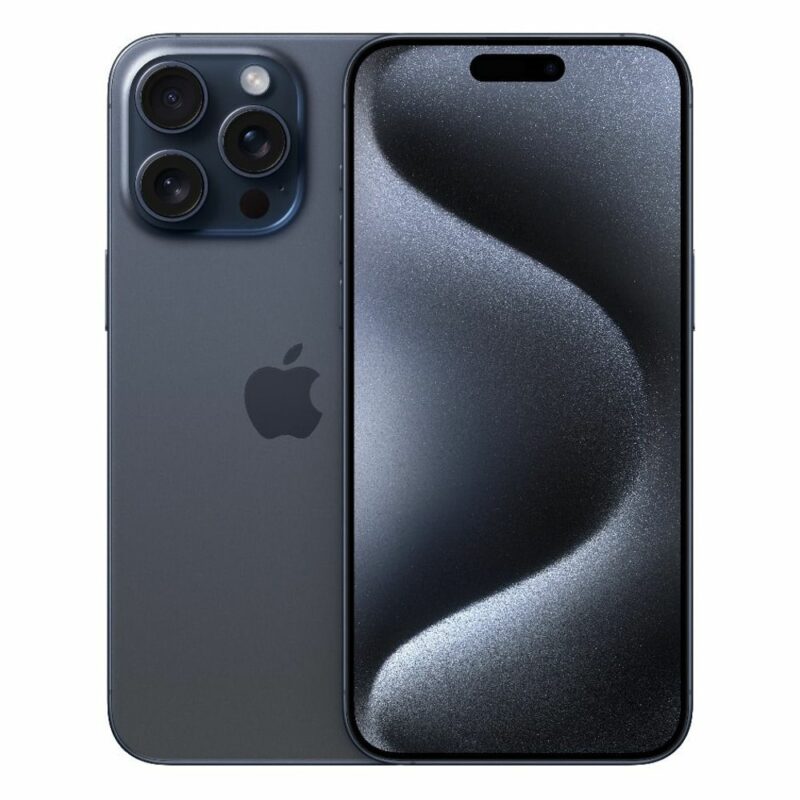 Смартфон Apple iPhone 15 Pro Max (син), поддържа 2 sim карти, 6.7″ (17.01 cm) LTPO Super Retina XDR OLED дисплей, шестядрен Apple A17 Pro 3.78 GHz, 8GB RAM, 256GB Flash памет, 48.0 + 12.0 + 12.0 & 12.0 … Намаления и отстъпки ЧеренПетък 3