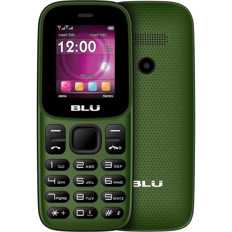 GSM BLU Z5 (зелен), поддържа 2 sim карти, 1.8″ (4.50 cm) TFT display, 32MB RAM, 32MB Flash памет (+microSD слот), VGA camera, 70g Намаления и отстъпки ЧеренПетък 3