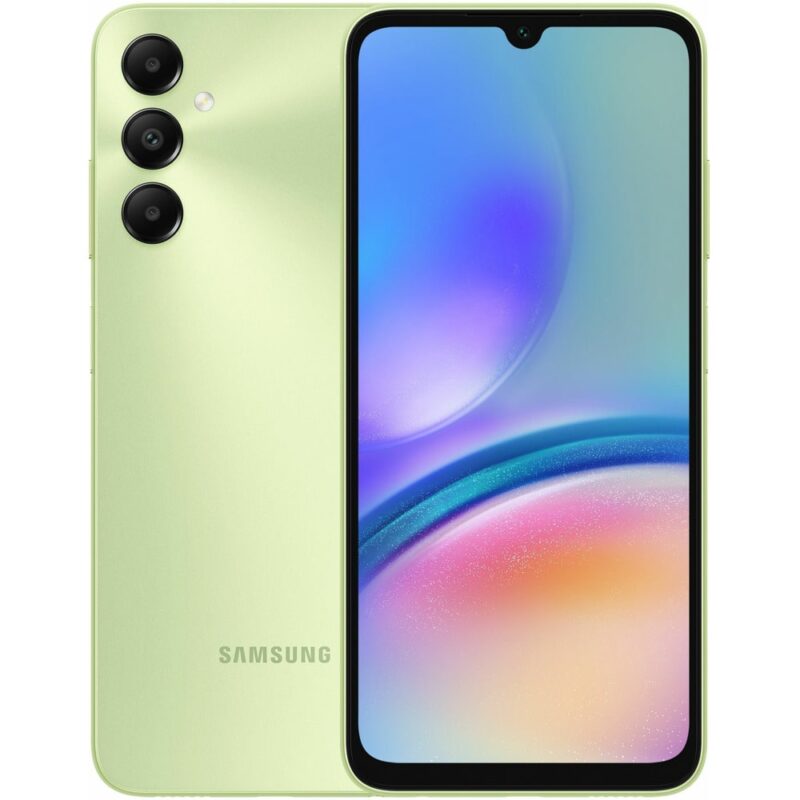Смартфон Samsung SM-A057 Galaxy A05s (зелен), поддържа 2 SIM карти, 6.7″ (17.01 cm) PLS 90 Hz дисплей, осемядрен Snapdragon 680 (4x 2.4GHz & 4x 1.9GHz), 4GB RAM, 128GB Flash памет(+microSD слот) … Намаления и отстъпки ЧеренПетък 3