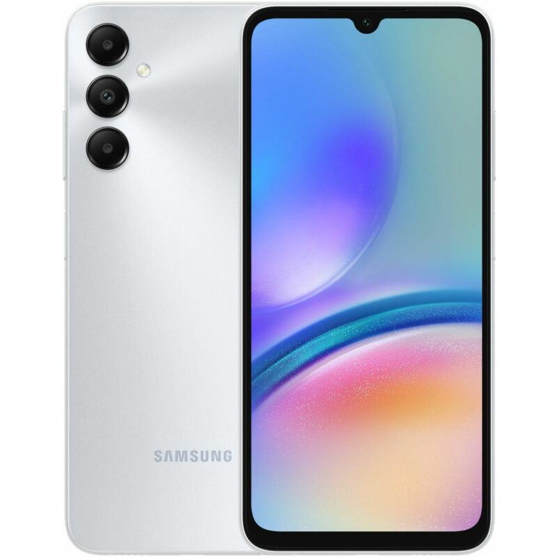 Смартфон Samsung SM-A057 Galaxy A05s (сребрист), поддържа 2 SIM карти, 6.7″ (17.01 cm) PLS 90 Hz дисплей, осемядрен Snapdragon 680 (4x 2.4GHz & 4x 1.9GHz), 4GB RAM, 128GB Flash памет(+microSD … Намаления и отстъпки ЧеренПетък 3