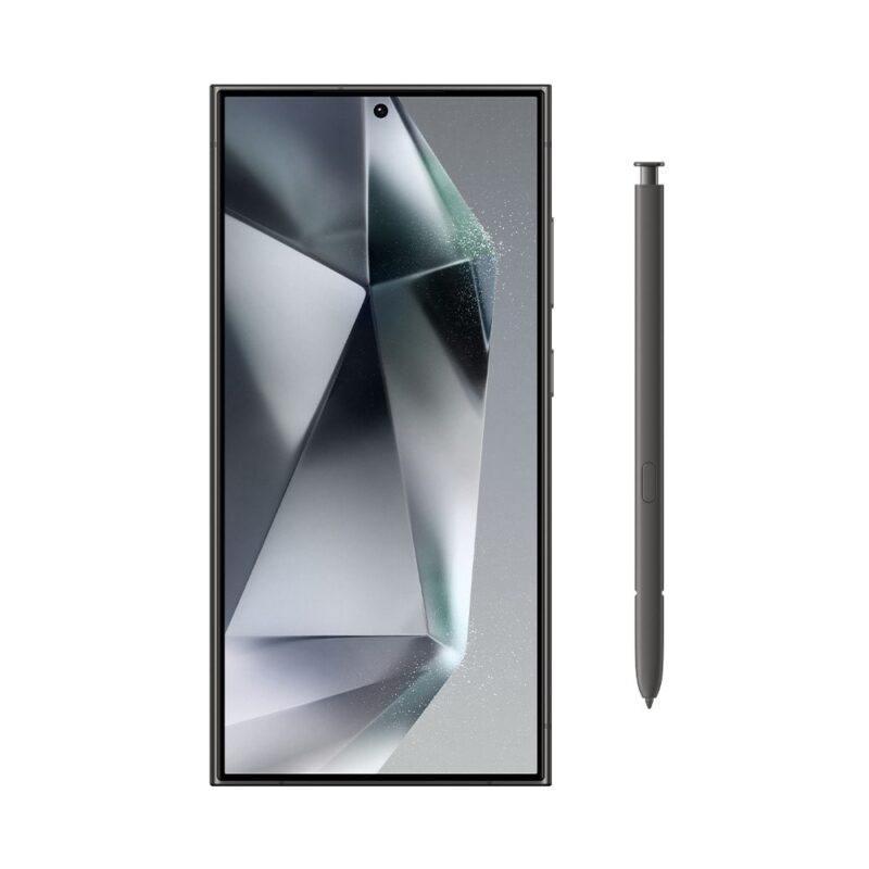Смартфон Samsung Galaxy S24 Ultra (черен), поддържа 2 sim карти, 6.8″ (17.27 cm) Dynamic AMOLED 2X, 120Hz дисплей, осемядрен Snapdragon 8 Gen 3 3.39GHz, 12GB RAM, 256GB Flash памет, 200.0 + 50.0 + 10.0 + … Намаления и отстъпки ЧеренПетък 3