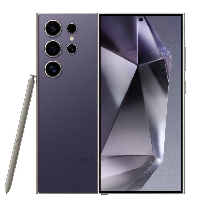 Смартфон Samsung Galaxy S24 Ultra (лилав), поддържа 2 sim карти, 6.8″ (17.27 cm) Dynamic AMOLED 2X, 120Hz дисплей, осемядрен Snapdragon 8 Gen 3 3.39GHz, 12GB RAM, 256GB Flash памет, 200.0 + 50.0 + 10.0 + … Намаления и отстъпки ЧеренПетък 3