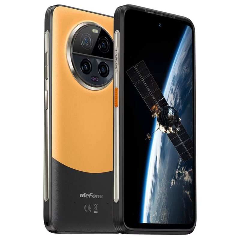 Смартфон Ulefone Armor 23 Ultra (оранжев), поддържа 2 SIM карти, 6.78″ (17.22 cm) 120Hz LCD дисплей, осемядрен MediaTek Dimensity 8020 2.6GHz, 12GB RAM, 512GB Flash памет, 50.0 + 8.0 + 50.0 + 64.0 & 50 … Намаления и отстъпки ЧеренПетък 3