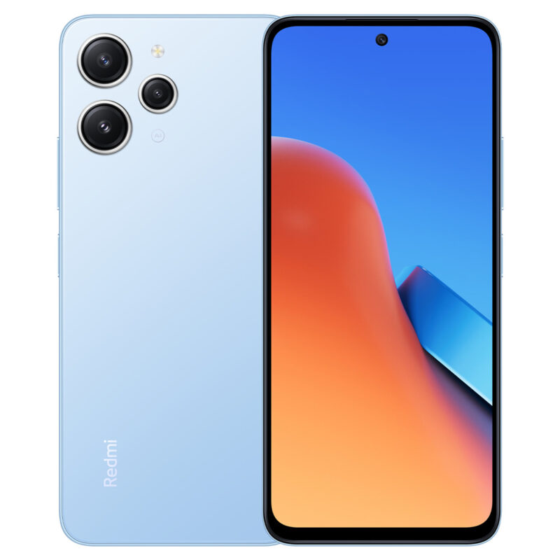 Смартфон Xiaomi Redmi 12 (син), поддържа 2 SIM карти, 6.79″ (17.24cm) FHD+ IPS дисплей, осемядрен Mediatek Helio G88 (2x 2GHz + 6x 1.8GHz), 4GB RAM, 128GB ROM (+microSD слот), 50 + 8 + 2 + 8 Mpix … Намаления и отстъпки ЧеренПетък 3