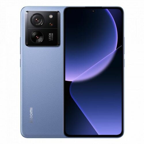 Смартфон Xiaomi 13T Pro (син), поддържа 2 SIM карти, 6.67" (16.94cm) AMOLED FHD+ 144Hz дисплей, осемядрен MediaTek Dimensity 9200+ (1x3.35 & 3x3.0 GHz), 12GB RAM, 512GB Flash памет, 50 + 50 + 12 + 20 Mpix ...