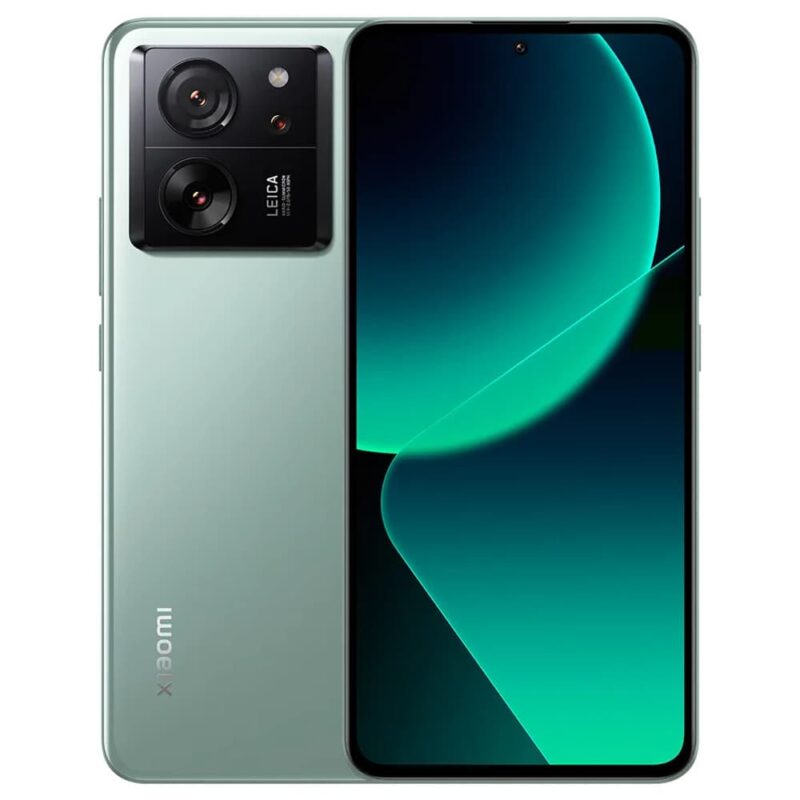 Смартфон Xiaomi 13T Pro (зелен), поддържа 2 SIM карти, 6.67″ (16.94cm) AMOLED FHD+ 144Hz дисплей, осемядрен MediaTek Dimensity 9200+ (1×3.35 & 3×3.0 GHz), 12GB RAM, 512GB Flash памет, 50 + 50 + 12 + 20 … Намаления и отстъпки ЧеренПетък 3