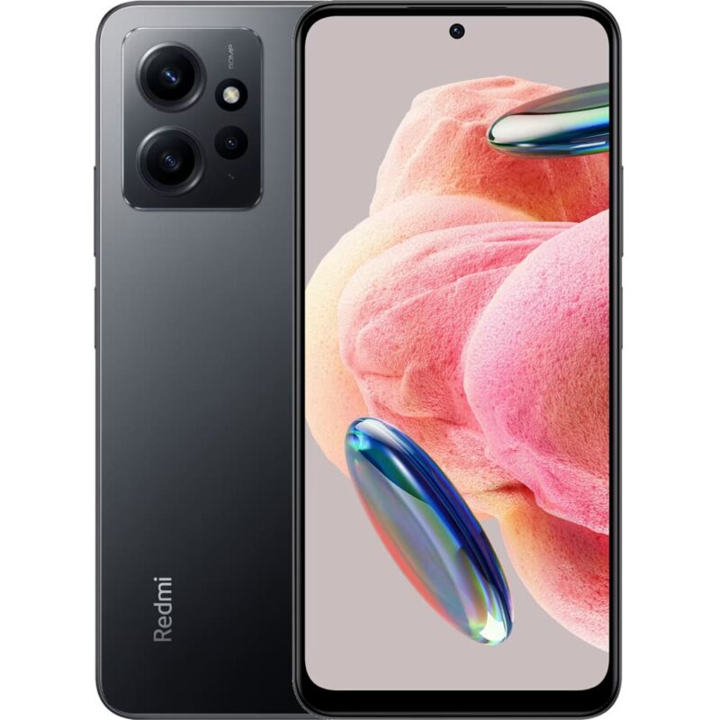 Смартфон Xiaomi Redmi Note 12 (сив), поддържа 2 SIM карти, 6.67″ (16.94cm) AMOLED дисплей, осемядрен Qualcomm SM6225 Snapdragon 685 2.8GHz, 8GB RAM, 256GB Flash памет(+microSD слот), 50 + 8 + 2 + 13 … Намаления и отстъпки ЧеренПетък 3
