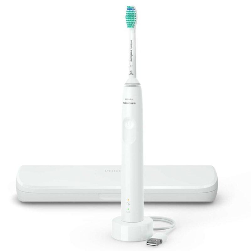Ел. четка за зъби PHILIPS Electric Series 3100, до 14 дни живот на батерията, до 31 000 движения в /мин, бял Намаления и отстъпки ЧеренПетък 3