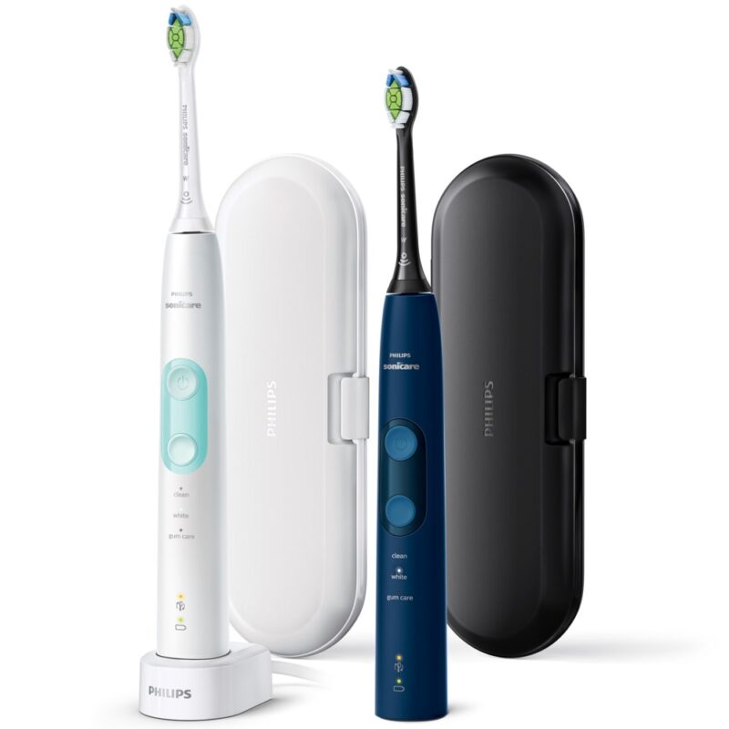 Ел. четки за зъби Philips HX6851/34, до 56 мин.живот на батерията, до 62000 движения в /мин, бял, 2 броя Намаления и отстъпки ЧеренПетък 3