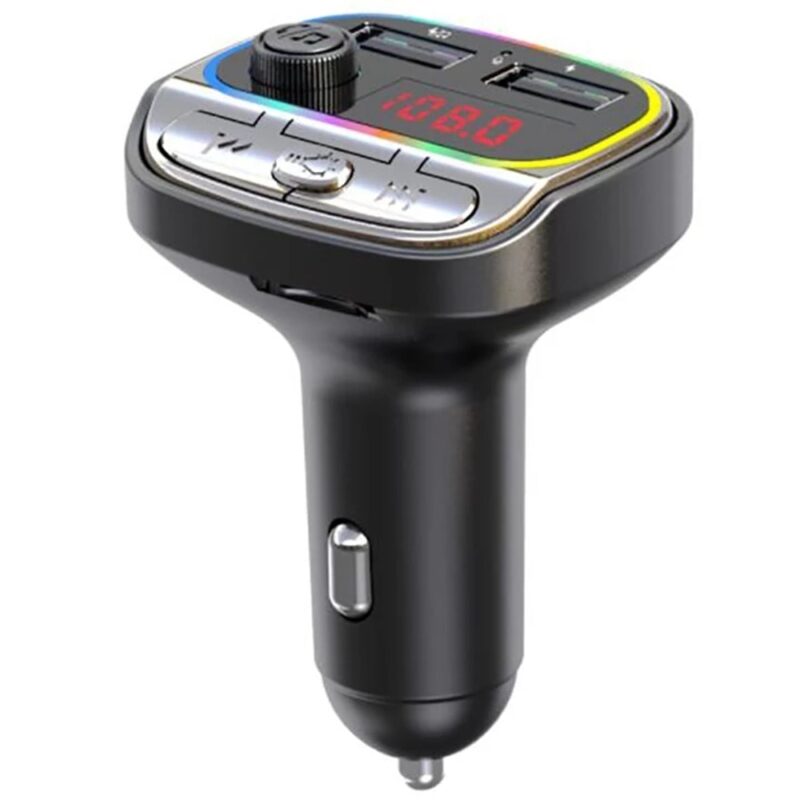 FM трансмитер C21, 87.5 MHz до 108.MHz, Bluetooth, USB, черен Намаления и отстъпки ЧеренПетък 3