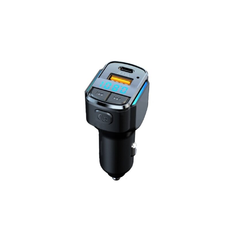 FM трансмитер C34, от 87.5 до 108MHz, вграден микрофон, Bluetooth, USB, черен Намаления и отстъпки ЧеренПетък 3