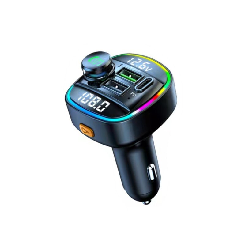 FM трансмитер C22, от 87.5 до 108MHz, вграден микрофон, Bluetooth, USB, слот за microSD карта, черен Намаления и отстъпки ЧеренПетък 3