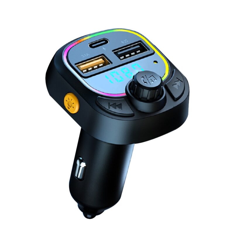 FM трансмитер Zik C28, Bluetooth, 2x USB Type-A, 1x USB Type-C, черен Намаления и отстъпки ЧеренПетък 3