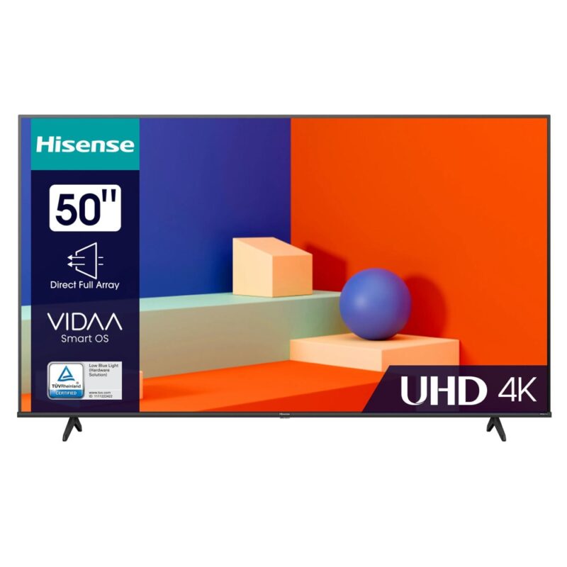 Телевизор Hisense 50A6K Технически характеристики: 50A6K Тип: UHD Smart TV Материал на рамката: Пластмаса Материал на корпуса: Пластмаса Материал на основата: Пластмаса Екран Пропорция на панела: 16:9 Диагонал на екрана (ин): 50 in Диагонал на екрана (см): 126 см Максимална ... / / Телевизор Hisense 50A6K, 49.61" (126cm) 4K/UHD DLED Smart TV, HDR10+, Dolby Vision, DTS Virtual X, DVB-T/T2/C/S/S2, LAN, Bluetooth, Wi-Fi, 3xHDMI, 2xUSB