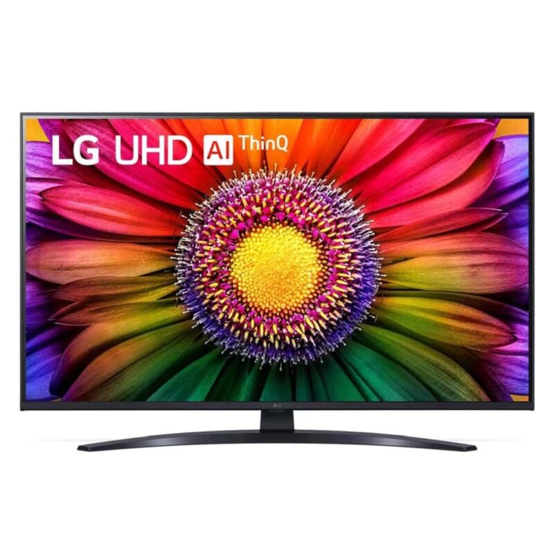 LG 43UR81003LJ   Разкрийте и най-дребните детайли Телевизорите LG UHD с HDR10 Pro се отличават с оптимизирана яркост, наситени цветове и забележителна детайлност на картината.   α5 AI Processor 4K Gen6 Подобрете изживяванията си при гледане AI процесорът α5 4K от 6-то поколение ... / / Телевизор LG 43UR81003LJ, 43" (109.22 cm) 4K/UHD Smart LED TV, HDR10 Pro, AI Sound Pro, DVB-T2/C/S2, LAN, Wi-Fi, Bluetooth, 3x HDMI, 2x USB