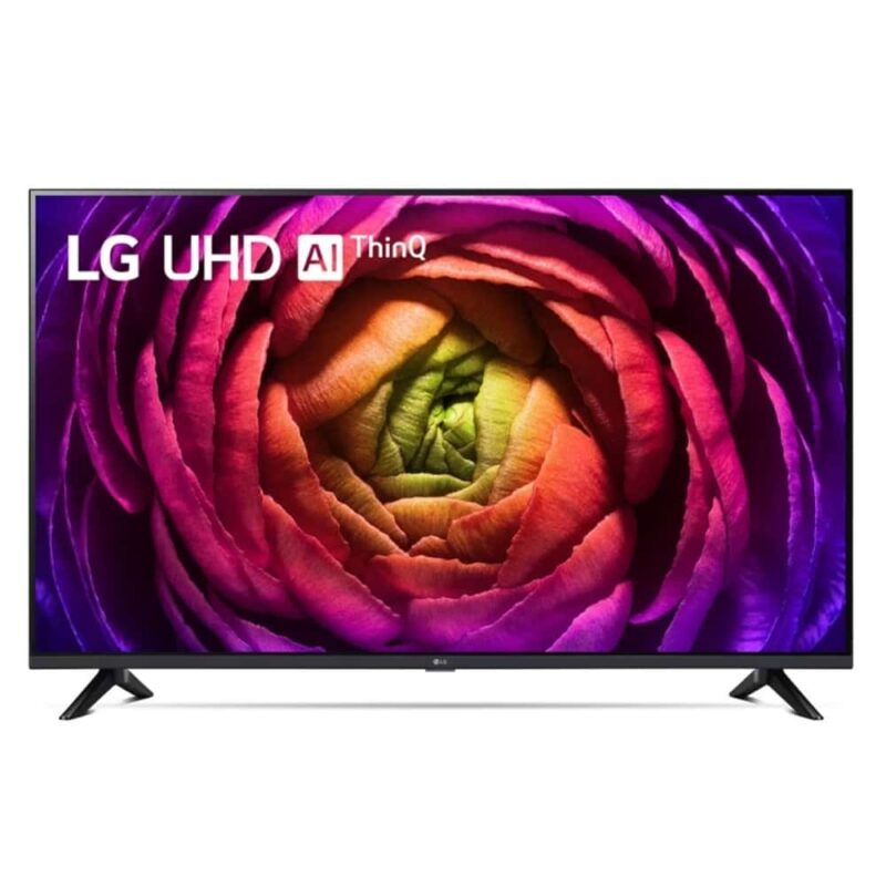 LG 65UR73003LA   Разкрийте и най-дребните детайли Телевизорите LG UHD с HDR10 Pro се отличават с оптимизирана яркост, наситени цветове и забележителна детайлност на картината.   α5 AI Processor 4K Gen6 Подобрете изживяванията си при гледане AI процесорът α5 4K от 6-то поколение ... / / Телевизор LG 65UR73003LA, 65" (165.1 cm) 4K/UHD Smart LED TV, HDR10 Pro, AI Sound, DVB-T2/C/S2, LAN, Wi-Fi, Bluetooth, 3x HDMI, 2x USB