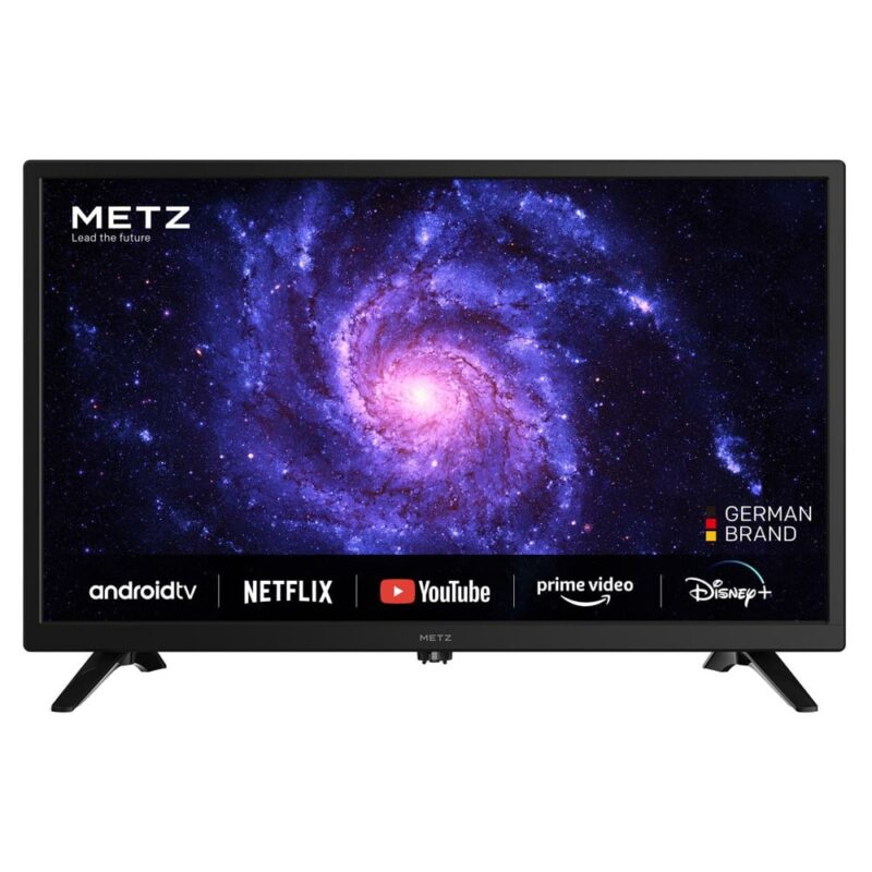 Metz 24MTC6000Z В спестяващите място размери от 24", 32" и 42" MTC6000 пренася забавлението у дома! Независимо дали става дума за гледане на филми в спалнята ви, или за удобен за ползване телевизор в детската стая: независимо къде гледате, той ще ви впечатли с ясната си картина и ... / / Телевизор Metz 24MTC6000Z, 24" (60.96cm), HD DLED Smart TV, Dolby Digital Plus, DVB-C/T2/S2, LAN, Wi-Fi, Bluetooth, 2x HDMI, 1x USB