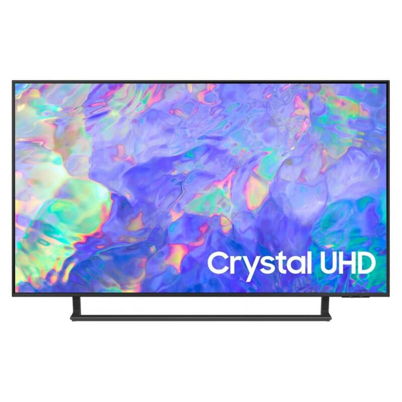 Телевизор Samsung UE-50CU8572  Dynamic Crystal Color Реалистични и живи цветове благодарение на минатюрни кристали Време е да се потопиш в картина с милиарди нюанси на цвета. Dynamic Crystal Color внася реалистични вариации, за да не пропуснеш нито един детайл. Crystal Processor 4K Виж всеки ... / / Телевизор Samsung UE-50CU8572 (2023), 50" (127 cm) 4K Ultra HD LED Smart TV, HDR 10+, DVB-T2/C/S2, LAN, Wi-Fi, 3x HDMI, 2x USB