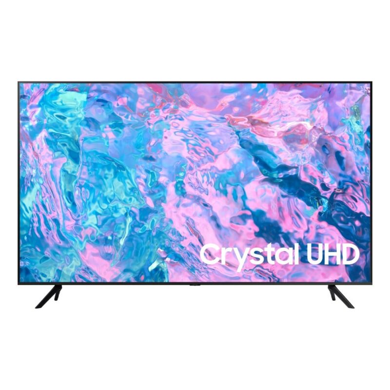 Телевизор Samsung UE-75CU7172UPurColor Фина настройка на цветовете за жива и реалистична картина Teхнологията PurColor позволява на телевизора да пресъздаде широка палитра от цветове,така че съдържанието, което гледаш, да бъде предадено оптимално на екрана и да се чувстваш сякаш ... / / Телевизор Samsung UE-75CU7172U (2023), 75" (190.5 cm) 4K Ultra HD LED Smart TV, HDR 10+, DVB-T2/C/S2, LAN, Wi-Fi, 3x HDMI, 1x USB