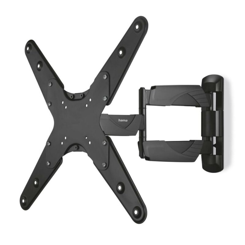 Стойка за телевизор Hama 220828, за стена, за екрани от 32″ до 65″, VESA до 400×400, до 35kg, регулируема, черна Намаления и отстъпки ЧеренПетък 3