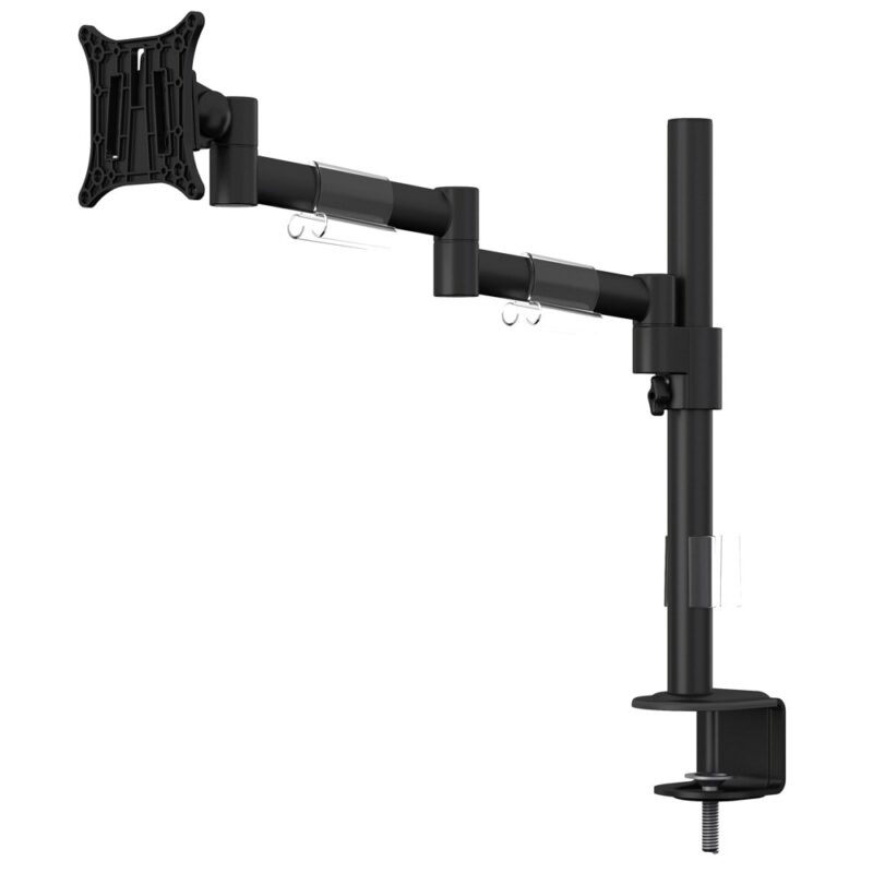 Стойка за телевизор Multibrackets MB5846, за плот, до 15-30″, VESA до 100×100, до 8kg, регулируема, 3 точки на въртене, черна Намаления и отстъпки ЧеренПетък 3