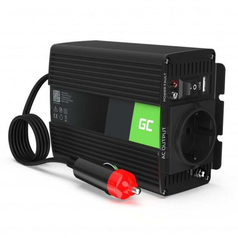 Инвертор Green Cell INV29, 150W, от DC 12V към AC 230V, 1x USB-A, чиста синусоида, за кола Намаления и отстъпки ЧеренПетък 3