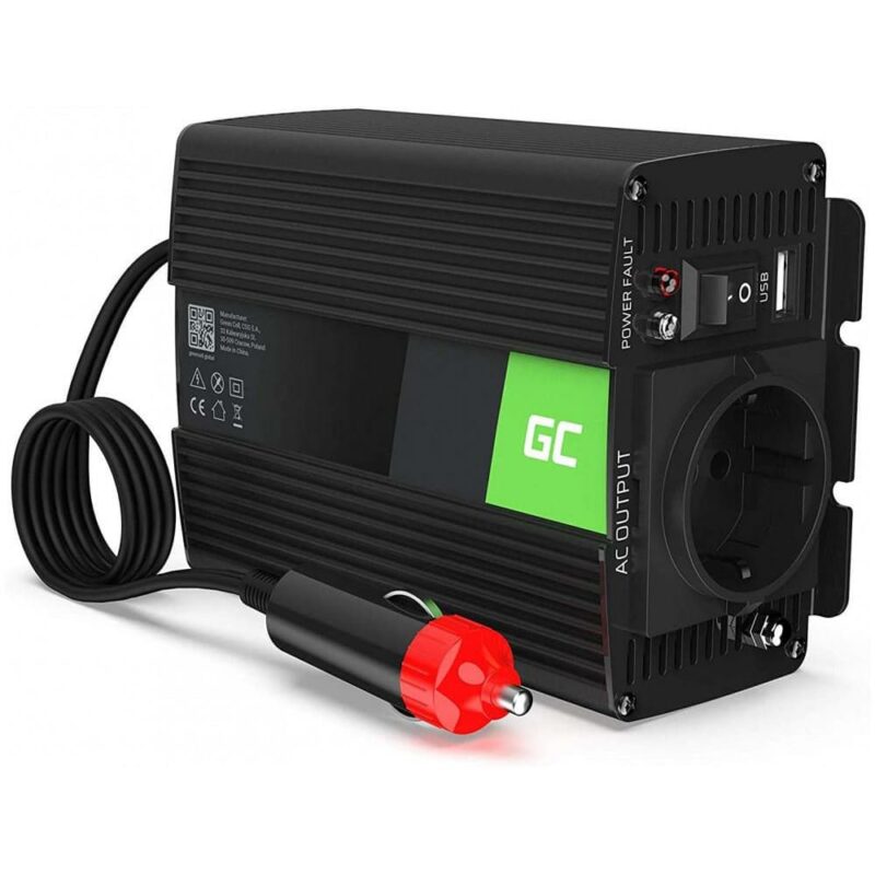 Инвертор Green Cell INV30, 150W, от DC 24V към AC 230V, 1x USB-A, чиста синусоида, за кола Намаления и отстъпки ЧеренПетък 2