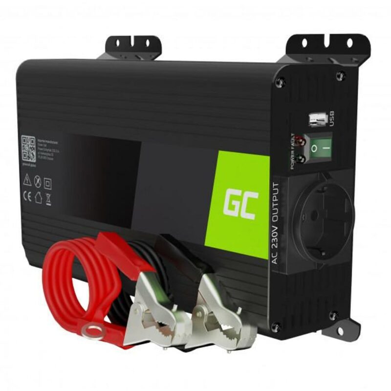 Инвертор Green Cell INV18, 300W, от DC 12V към AC 230V, 1x USB-A, чиста синусоида, за кола Намаления и отстъпки ЧеренПетък 3
