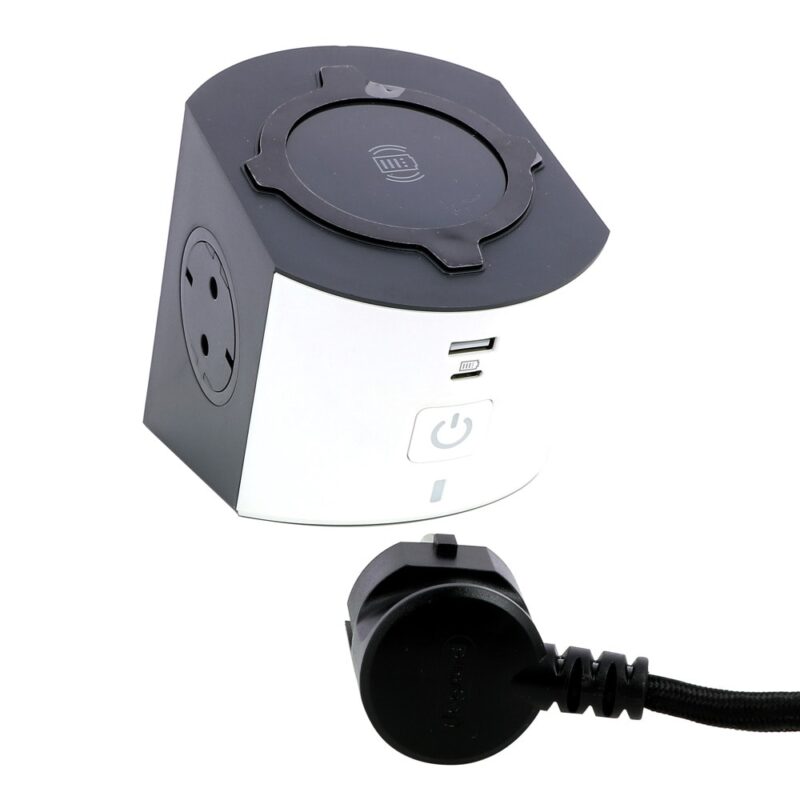 Разклонител Legrand 694506, 2 гнезда, 1x USB-A(ж)/1x USB-C(ж), безжично зареждане, 2m кабел, сив Намаления и отстъпки ЧеренПетък 3