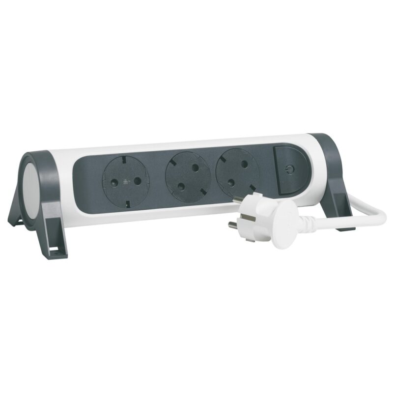 Разклонител Legrand 694535, 3 гнезда, въртящ се, 3m кабел, бял Намаления и отстъпки ЧеренПетък 3