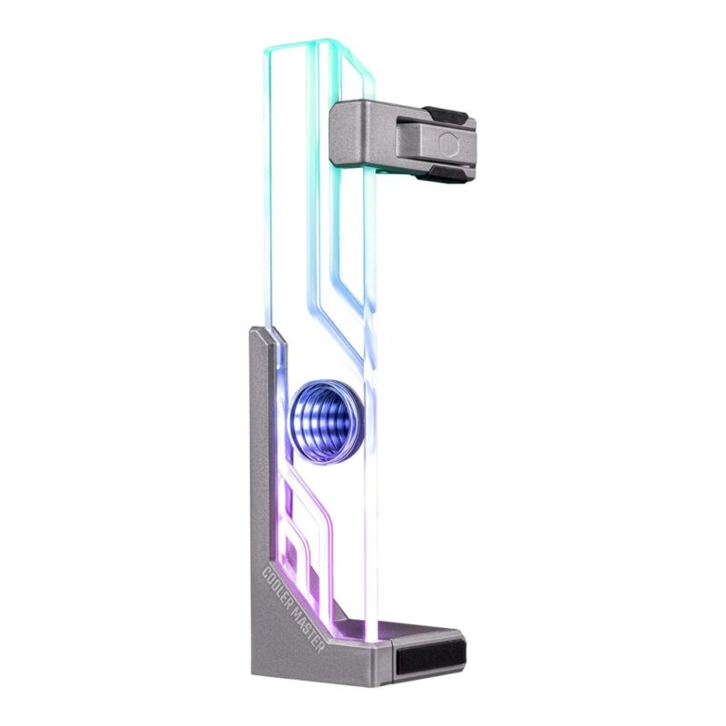 Брекет за видео карта Cooler Master MCA-U000R-AGSBTG-00, подпомага за натоварването на PCI-E слота, подсветка, сив Намаления и отстъпки ЧеренПетък 3