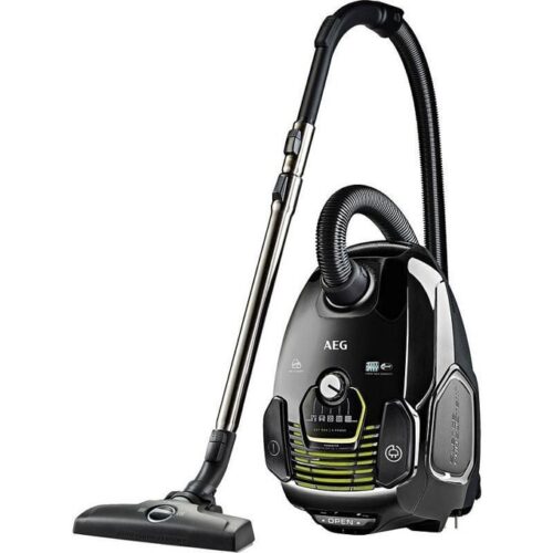 Прахосмукачка AEG VX7-2-OKOX, с торба, 650W, 3.5 л. капацитет на торбата, Hygiene Filter 12, индикатор за пълна торба за прах, черна