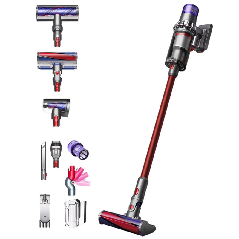 Прахосмукачка Dyson V11 Absolute Extra, вертикална, безжична, 185W, 0.76л. капацитет на контейнера, червена Намаления и отстъпки ЧеренПетък 3