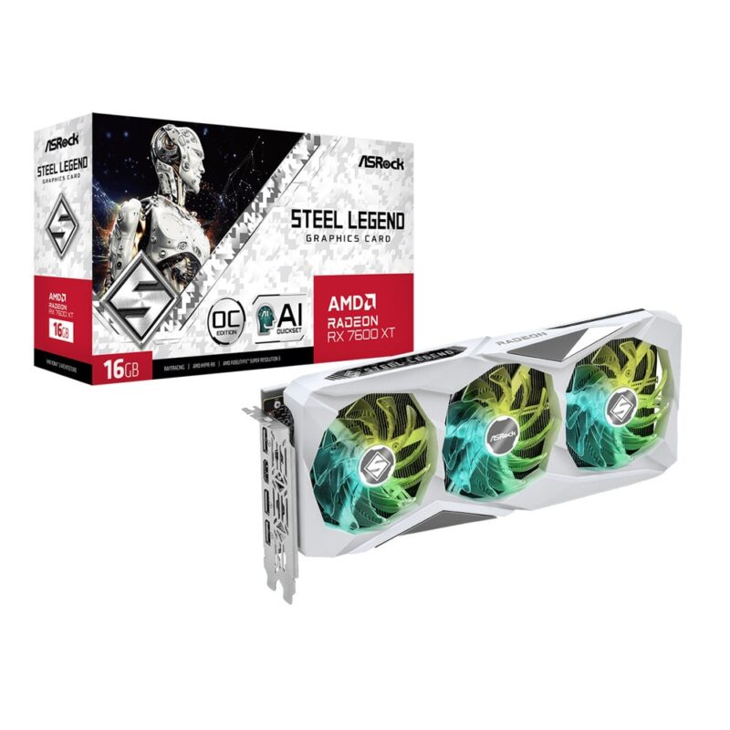 Видео карта AMD Radeon RX 7600 XT, 16GB, ASRock Steel Legend, OC, PCI-E 4.0, GDDR6, 128-bit, DisplayPort, HDMI Намаления и отстъпки ЧеренПетък 3