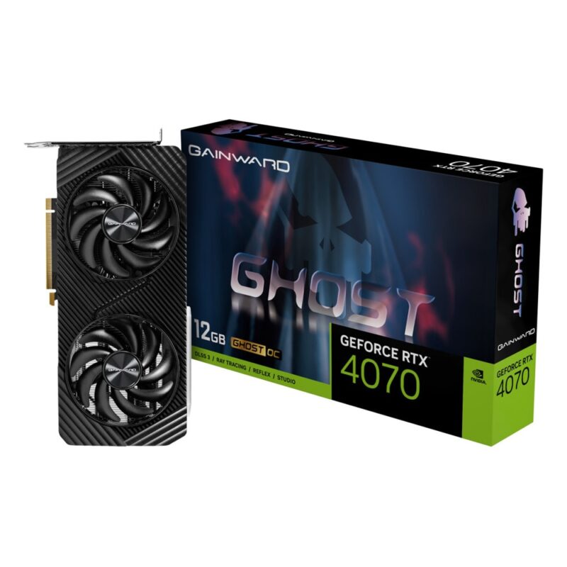 Видео карта Nvidia GF RTX 4070, 12GB, Gainward Ghost, OC, PCI-E 4.0, GDDR6X, 192-bit, DisplayPort, HDMI Намаления и отстъпки ЧеренПетък 3
