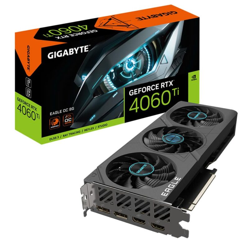 Видео карта Nvidia GF RTX 4060 Ti, 8GB, Gigabyte Eagle, OC, PCI-E 4.0, GDDR6, 128-bit, DisplayPort, HDMI Намаления и отстъпки ЧеренПетък 3