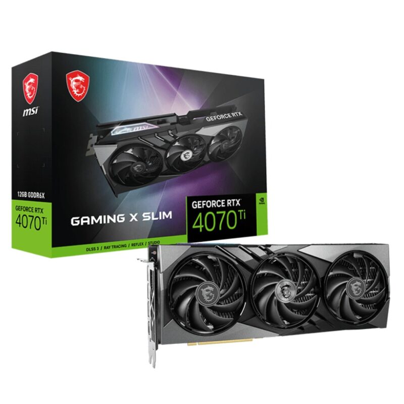 Видео карта Nvidia GF RTX 4070 Ti, 12GB, MSI Gaming X Slim, PCI-E 4.0, GDDR6X, 192-bit, DisplayPort, HDMI Намаления и отстъпки ЧеренПетък 3