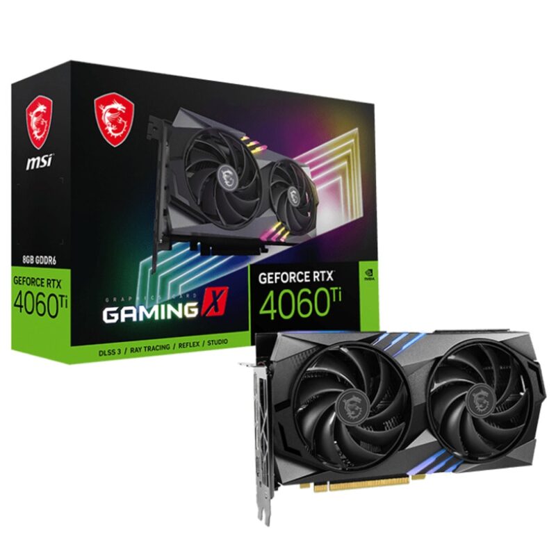 Видео карта Nvida GF RTX 4060 Ti, 8GB, MSI Gaming X, PCI-E 4.0, GDDR6, 128-bit, DisplayPort, HDMI Намаления и отстъпки ЧеренПетък 3