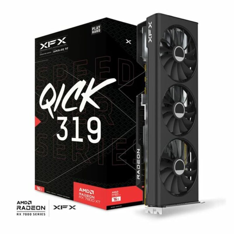 Видео карта AMD Radeon RX 7800 XT, 16GB, XFX Speedster QICK 319 Core Edition, PCI-E 4.0, GDDR6, 256-bit, DisplayPort, HDMI Намаления и отстъпки ЧеренПетък 3
