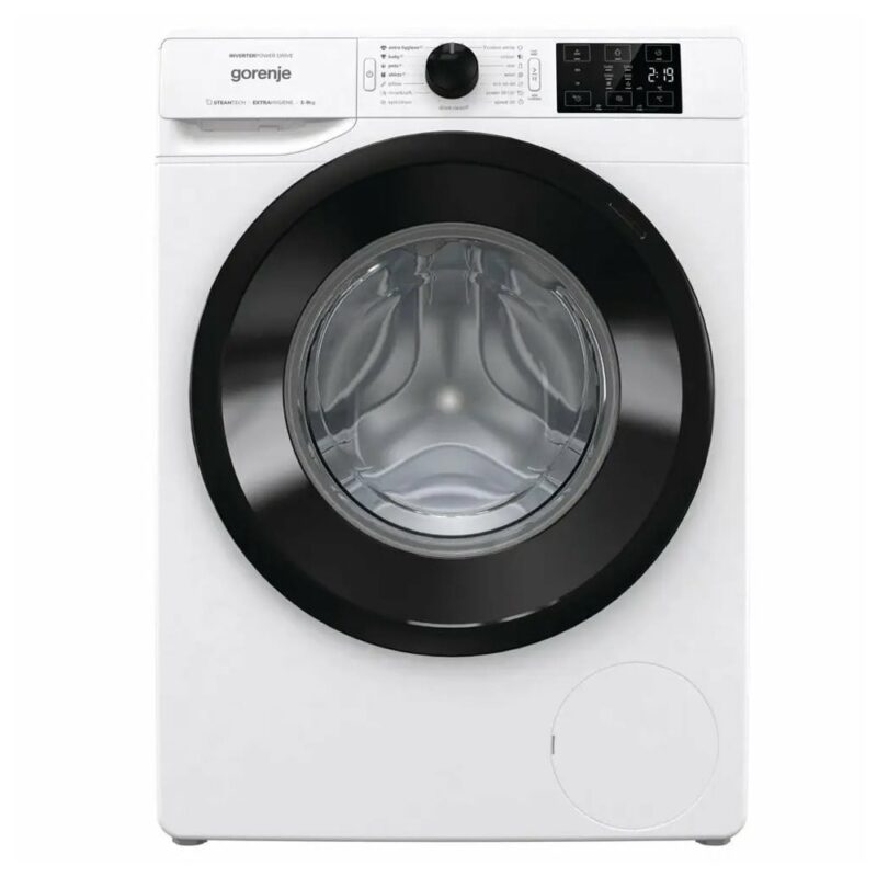 Перална машина Gorenje WNEI94AS, клас A, 9 кг. капацитет, 1400 оборота в минута, 16 програми, свободностояща, 60 cm. ширина, WaveActive барабан, бяла Намаления и отстъпки ЧеренПетък 3